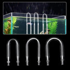 Aquarium U-Shaped Glass CO2 Tube Connector (Check Valve, CO2 Diffuser)