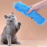Mint & Crinkle Paper Long Plush Cat Pillow Toy — Bunny-Kick Cuddle Toy