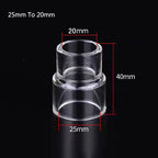 Acrylic Aquarium Pipe Variable Diameter Connectors (Transparent, DIY Fittings)
