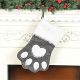 Christmas Pet Paw Stockings Plaid Design (1-10 Piece Pack)