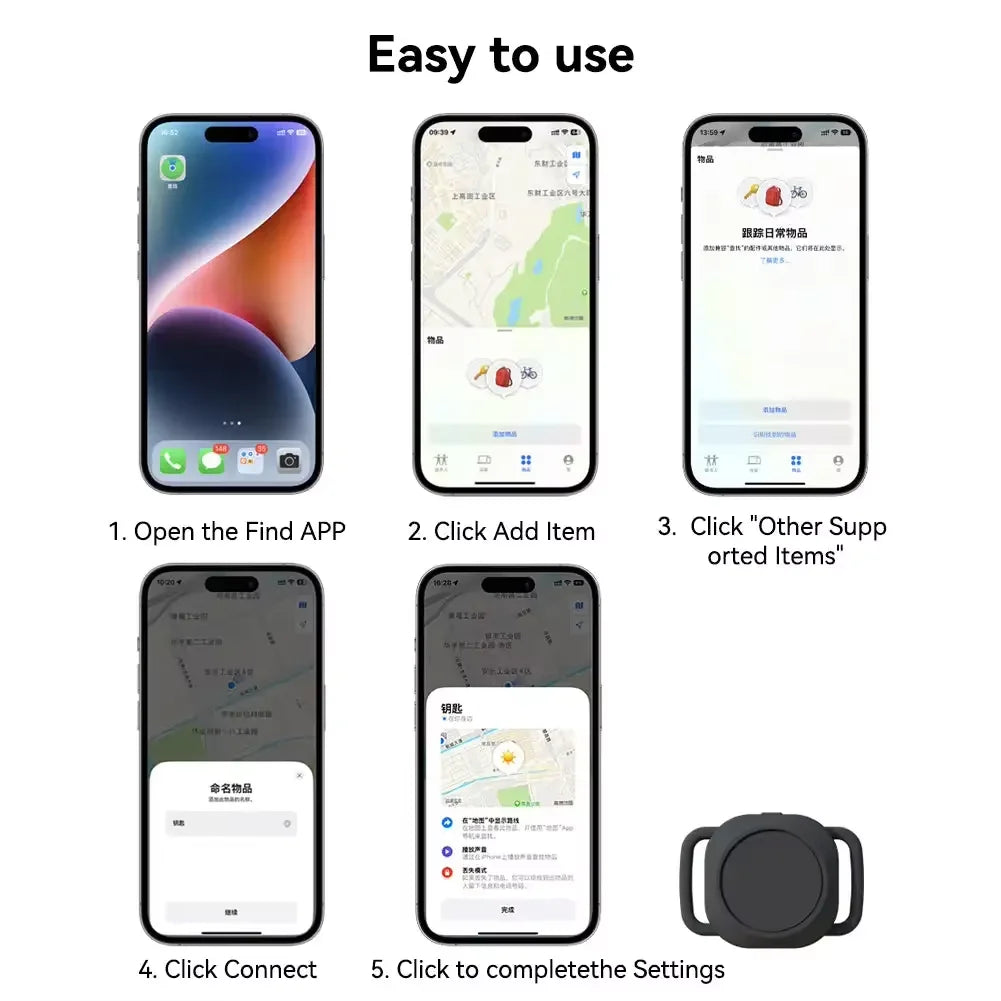Bluetooth Smart Activity GPS Tracker for Dogs & Cats - Real-Time Global Anti-Loss Locator