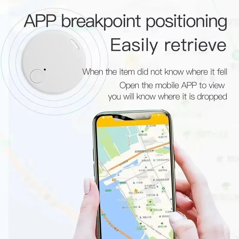 Mini Bluetooth GPS Smart Tag Anti-Loss Alarm for Wallets, Keys & Pets