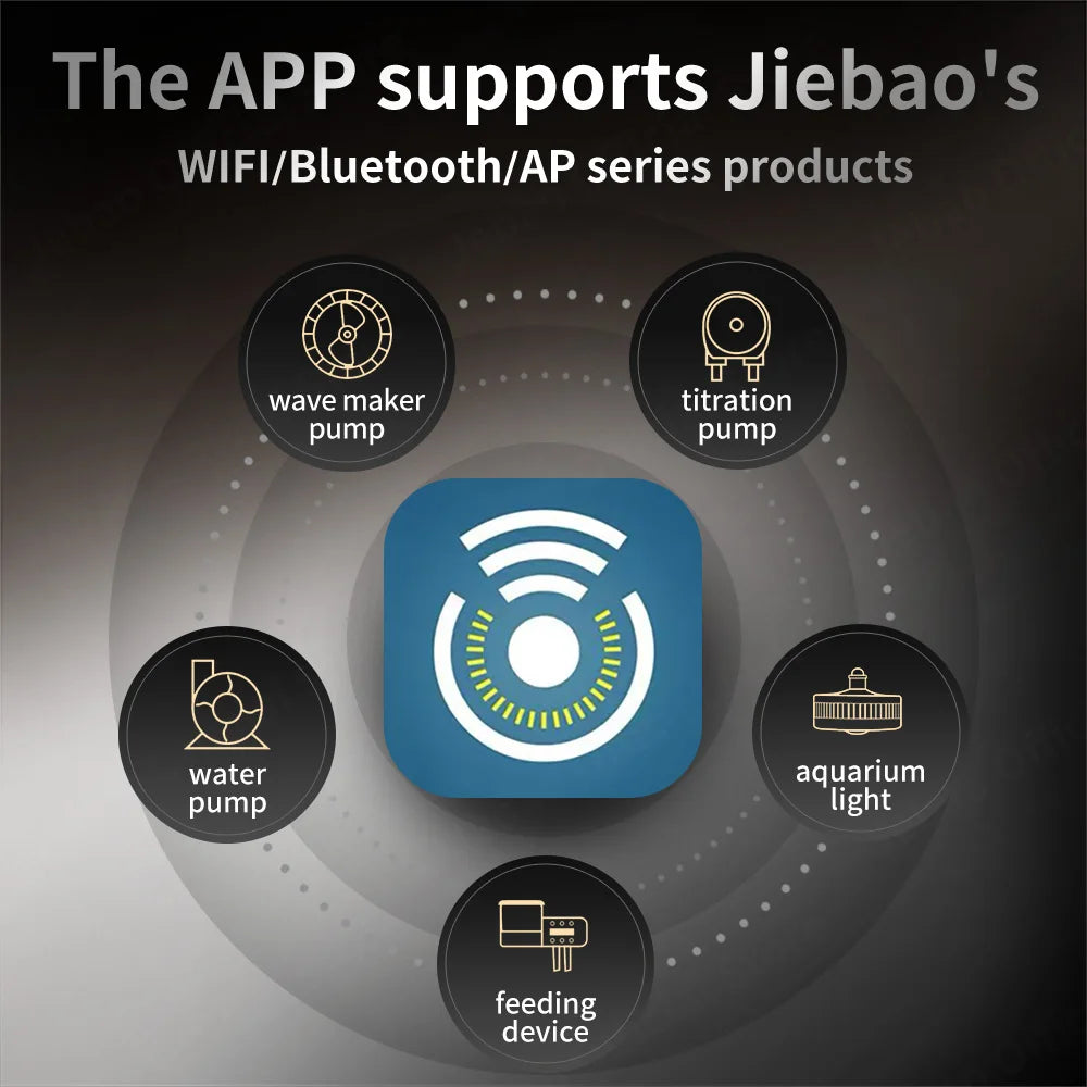 Jebao Smart WiFi Auto Dosing Pump (App Control, Aquarium Dosing System)