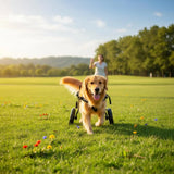 Disabled Pet Wheelchair Long Lasting Rear Leg Dog Wheelchair Recovery Dog Chair Aluminum Alloy Frame Breathable Mesh for Pet