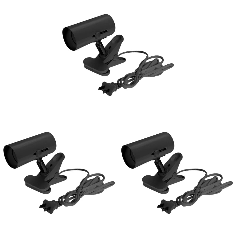 360° Rotating E27 Lamp Holder — Clip-On Reptile Heat & UV Fixture