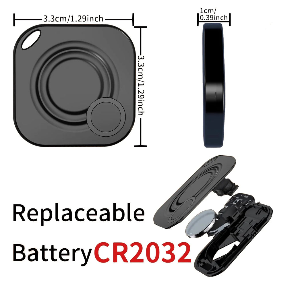 Mini Pet GPS Tracker & Smart Finder for Wallets, Keys & Kids - Apple Find My Compatible