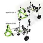 Metal 4-Wheel Dog Wheelchair for Disabled & Elderly Pets — Hind Leg Support Aid for Dogs & Cats