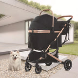 Foldable Pet Carrier Stroller for Dogs & Cats