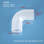 Soft Silicone Aquarium Elbow Connector (Flexible Joint, Hard Tube Adapter)