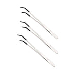 Stainless Steel Reptile Feeding Tongs — Rubber-Tip Tweezers for Safe Hand-Feeding