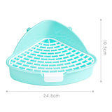Corner Litter Tray — Space-Saving Toilet Box for Rabbits & Small Pets