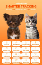 RF-V53 4G GPS Pet Locator for Dogs & Cats with Beidou Positioning - IP67, 900mAh Battery