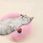 U-Shaped Cat & Kitten Sleeping Pillow — Soft Pet Bed Pillow Toy for Small Cats & Dogs