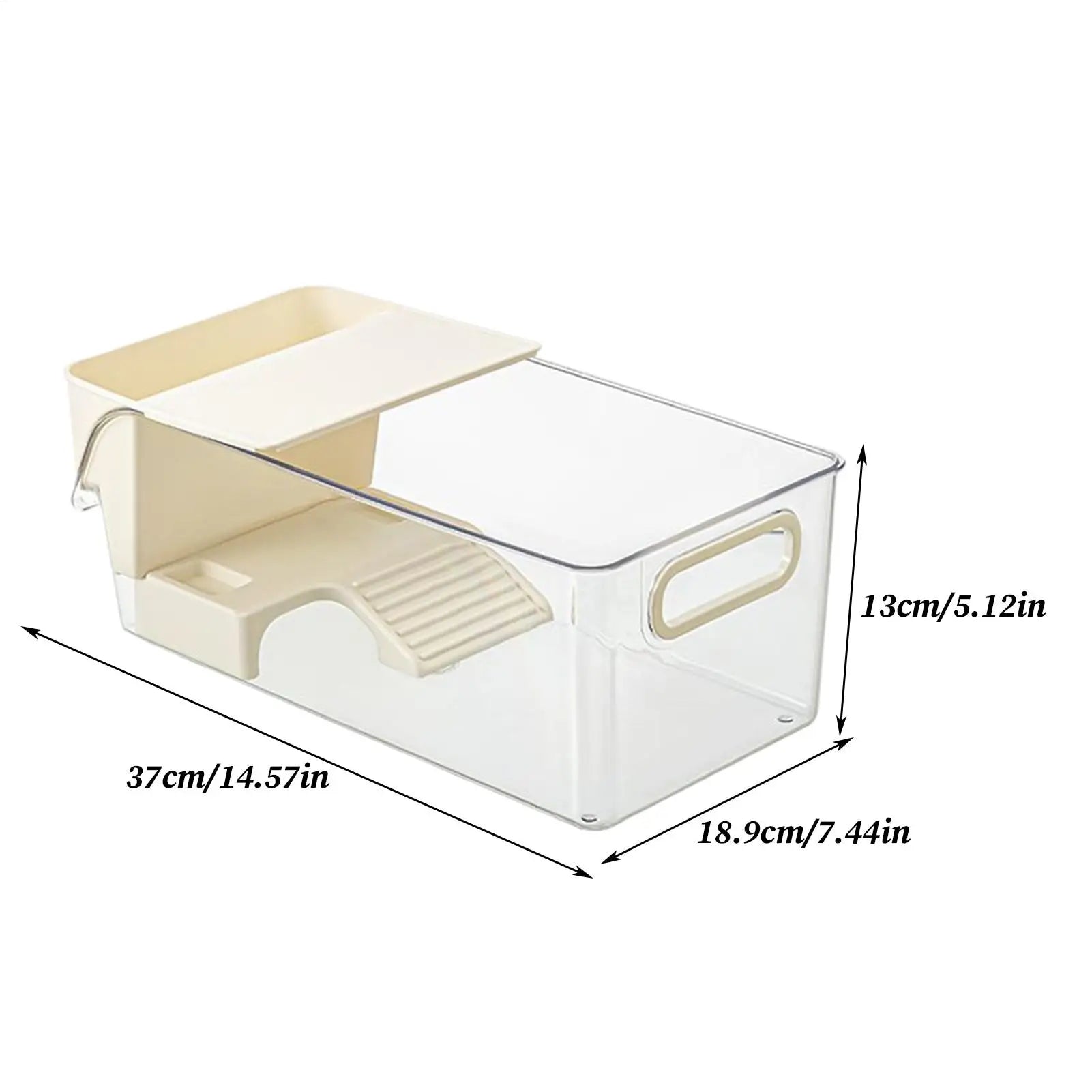 Clear Turtle Tank — Multi-Level Habitat for Basking & Semi-Aquatic Pets