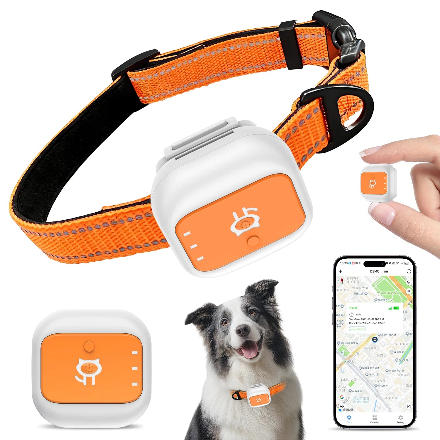 4G GPS Pet Collar with Electronic Fence - Real-Time Tracking for Dogs & Cats