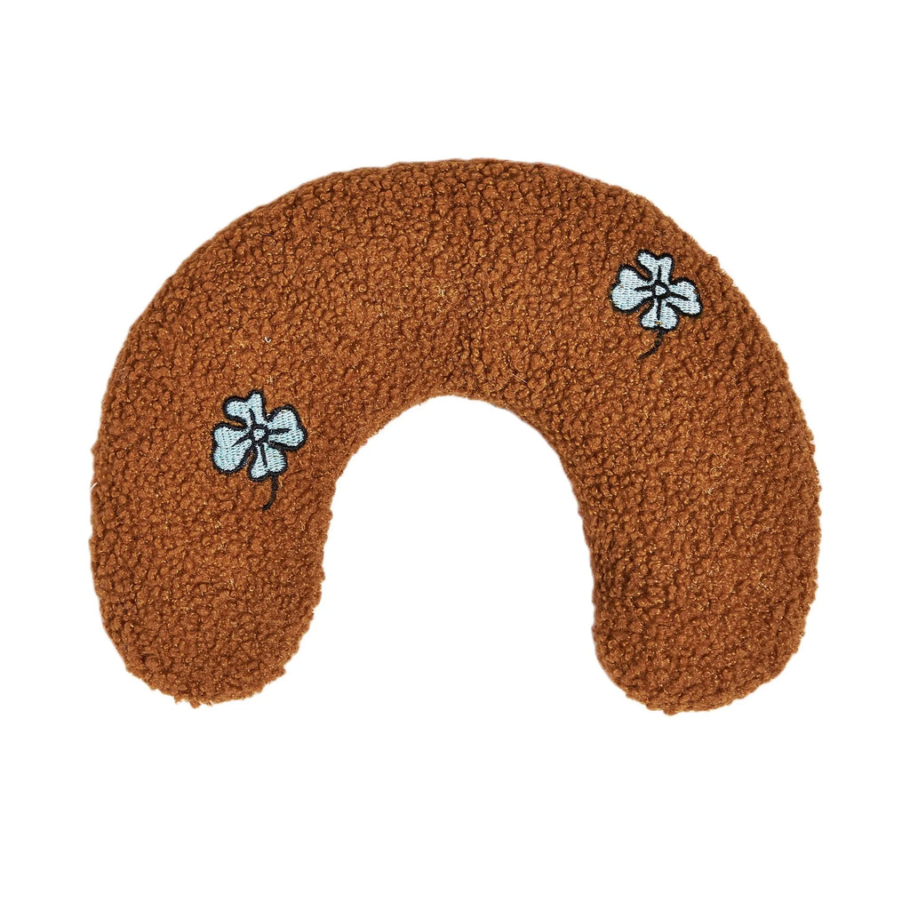 U-Shaped Plush Pet Pillow — Cervical Support Sleep Cushion for Cats & Dogs