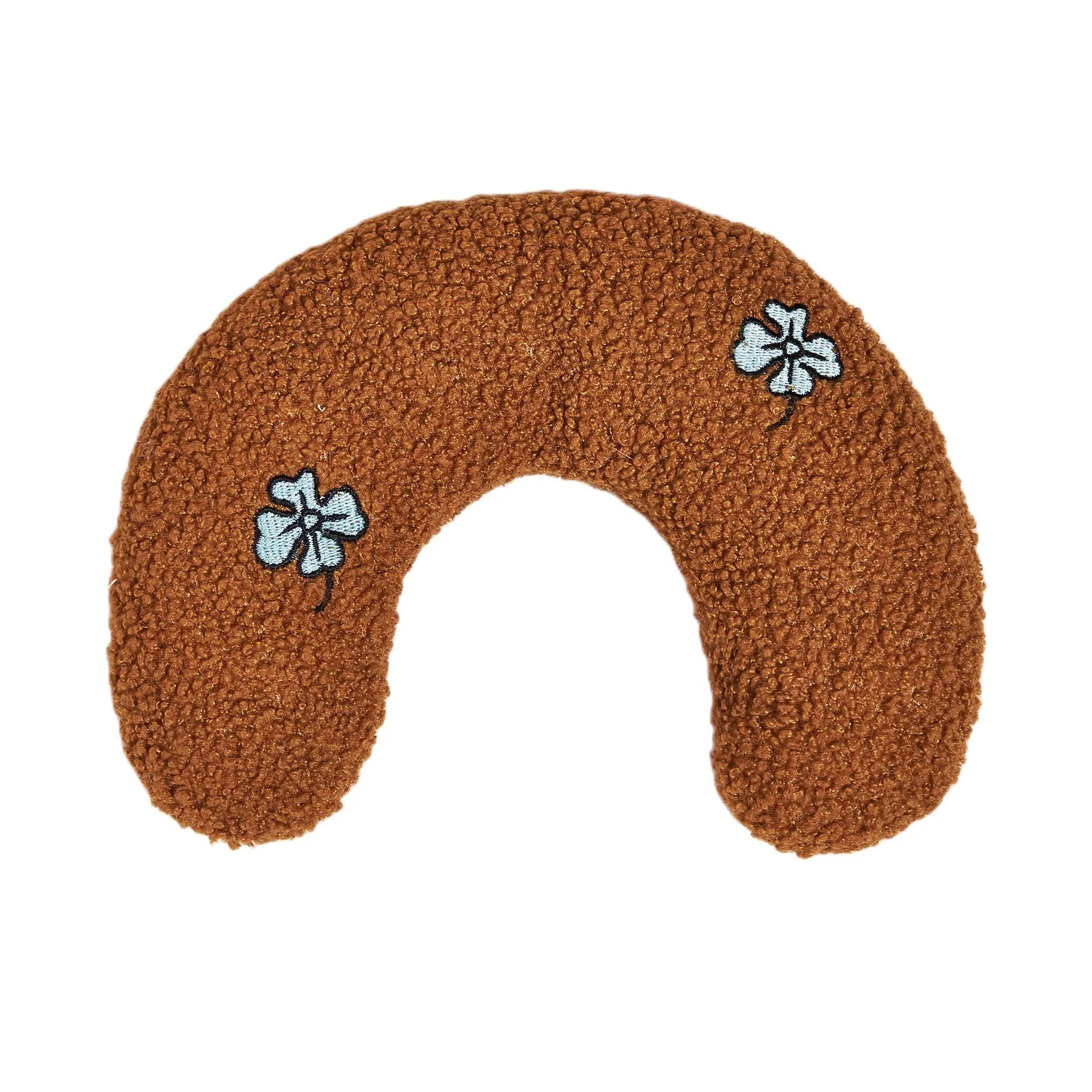 U-Shaped Plush Pet Pillow — Cervical Support Sleep Cushion for Cats & Dogs