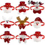 Snowman & Deer Christmas Bowtie Bulk Pack (50 or 100 Pieces)