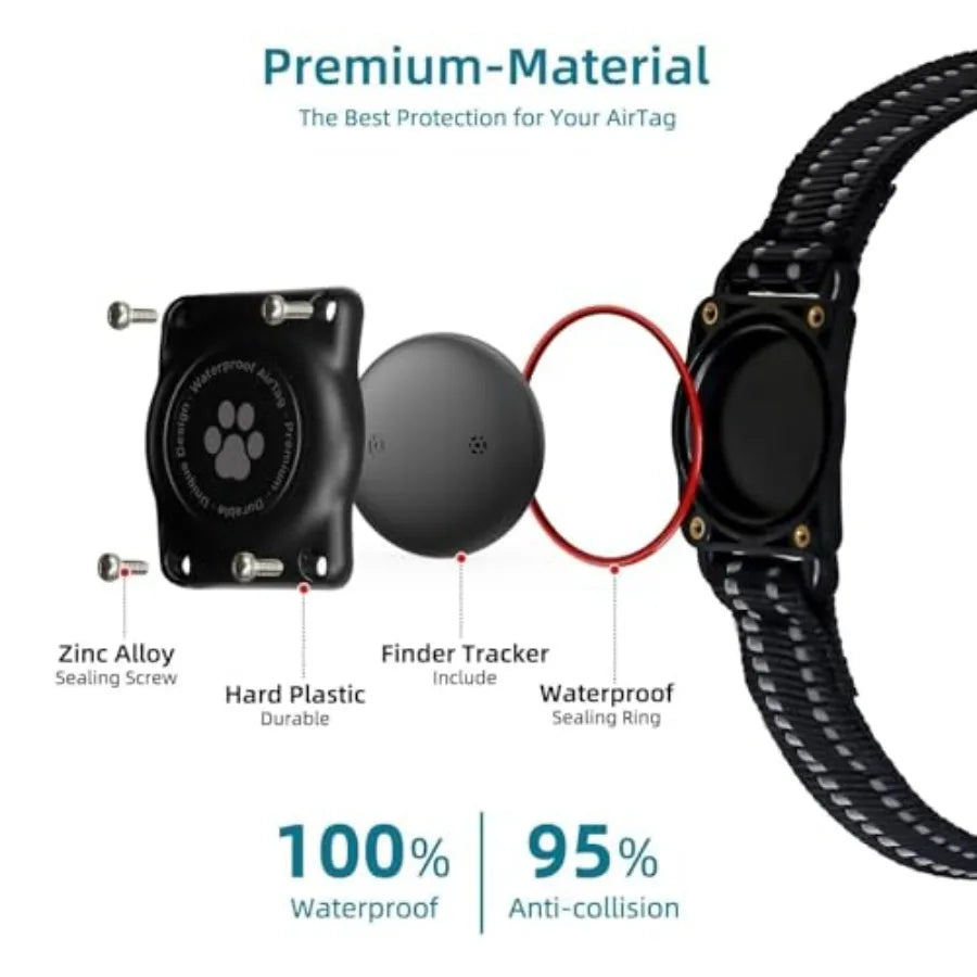 Mini GPS Pet Activity Tracker for Dogs & Cats - Apple Find My, No Monthly Fee