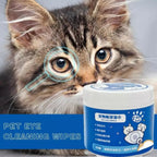 Pet Eye Wipes — 100-Count Gentle Cleaning Pads for Dogs & Cats