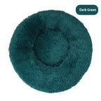 Round Plush Dog Bed