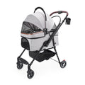 4-Wheel Pet Stroller with 360-Degree Rotating Wheels & Separable Carrier for Dogs & Cats