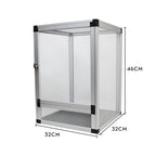 Front-Opening Reptile Terrarium — Tall Metal Mesh Door Enclosure