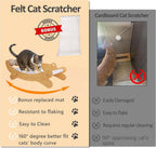 3-in-1 Cat Scratcher Bed with Hammock & Replacement Pad
