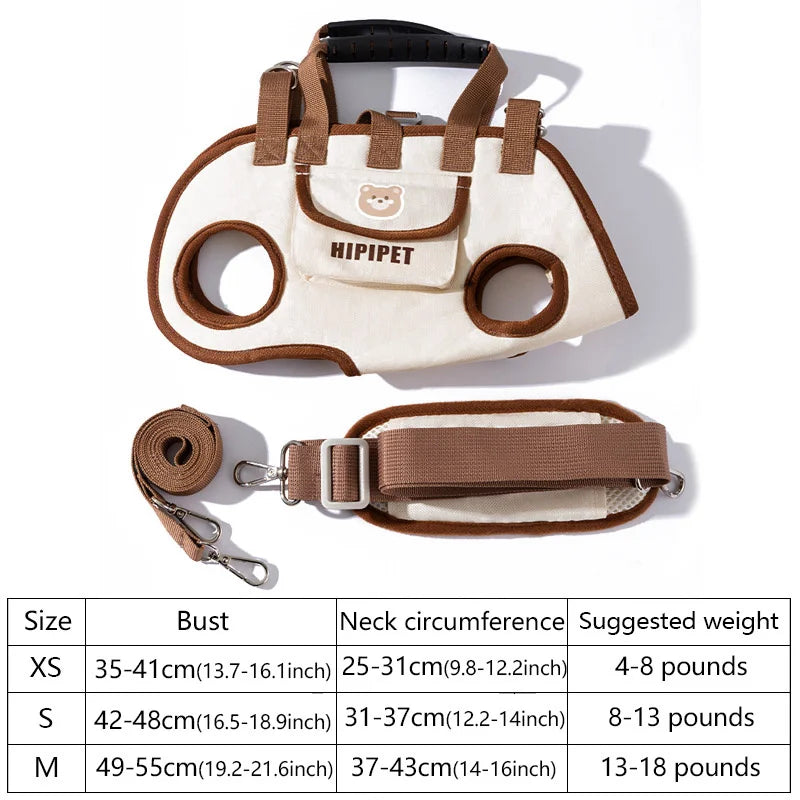 Portable Multi-Function Dog Traction Backpack (Breathable, Easy Clean)