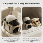 Aluminum Alloy Foldable Pet Stroller with Detachable Carrier for Cats & Dogs