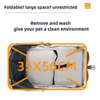 4-Wheel Folding Pet Stroller with Detachable Carrier (3-in-1)