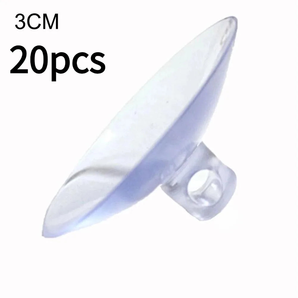 Aquarium Suction Cup Air Tube Holders 10–100 Pack Clear