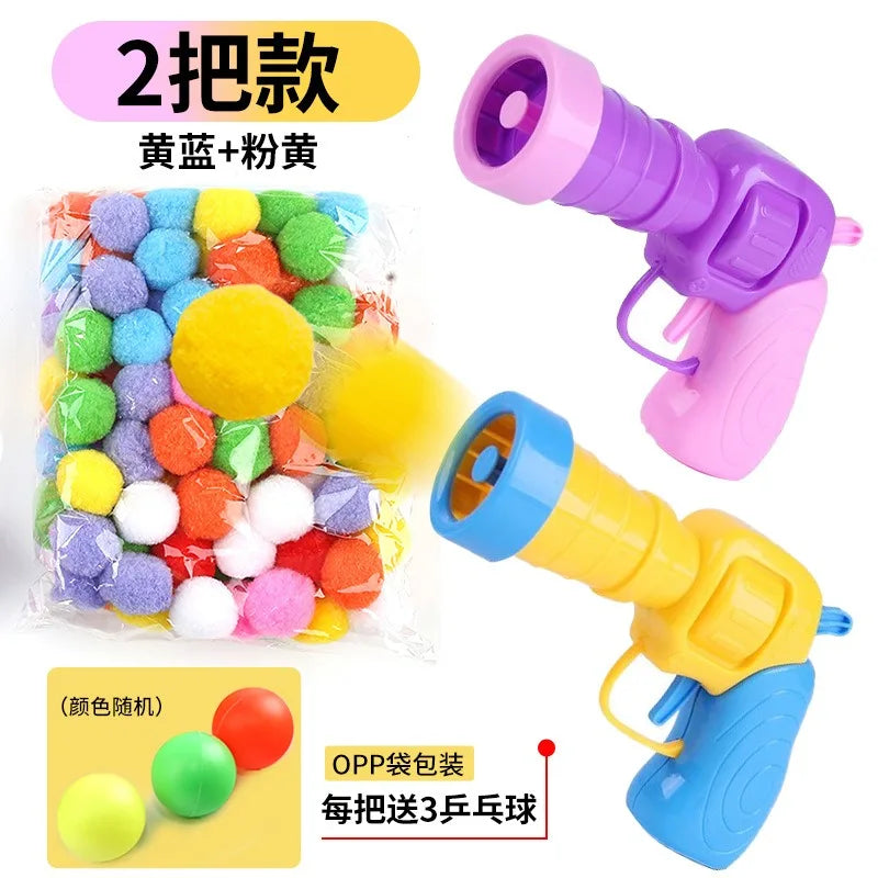 Self-Activating Pom Pom Ball Launcher — Interactive Fetch Toy for Cats