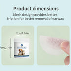 PetClaer Natural Ear Wipes — Double-Sided, Gentle Cleaning, 200-Count