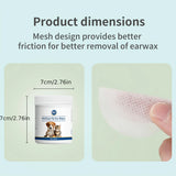 PetClaer Natural Ear Wipes — Double-Sided, Gentle Cleaning, 200-Count