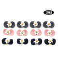 Yarn Bow Pet Hair Ties 12-Pack (Colorful, Soft Texture, Elastic)