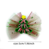 Christmas Doggy Hair Bows 50-Pack (Rubber Band Bows)