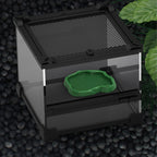 2-Pack Imitation Rock Feeder Bowls — Reptile Food & Water Dishes