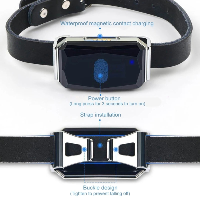 IP67 Waterproof GPS Collar Tracker for Cats & Dogs - Real-Time Smart Locator