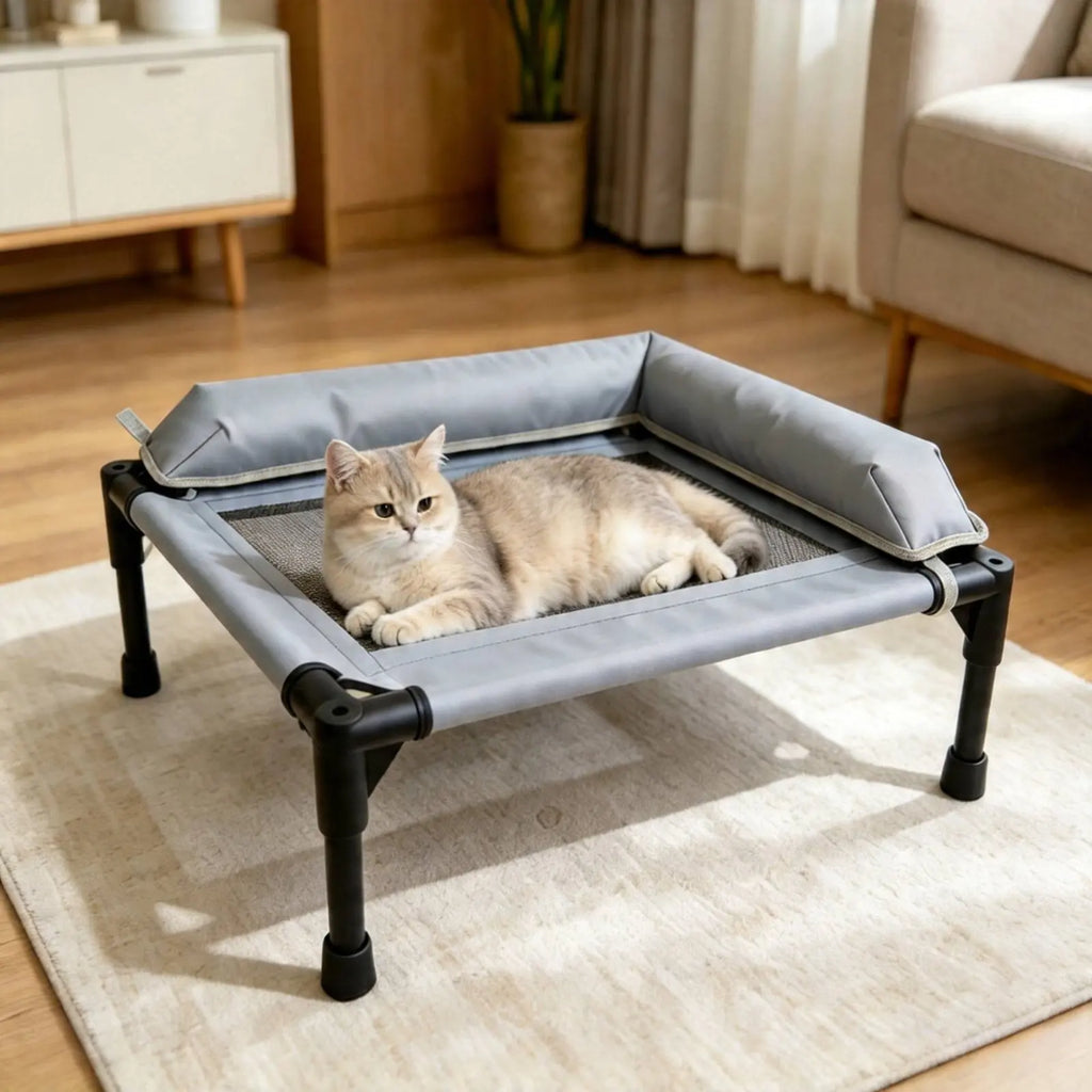 Raised Cooling Pet Cot for Small Dogs, Washable