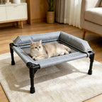 Raised Cooling Pet Cot for Small Dogs, Washable