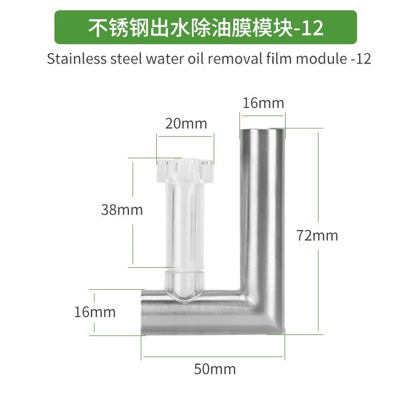 Stainless Steel Aquarium Filter Inlet & Outlet Tubes (Shrimp Safe)