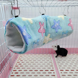 Plush Hammock Tunnel — Cozy Cage Hideout for Hamsters & Small Pets