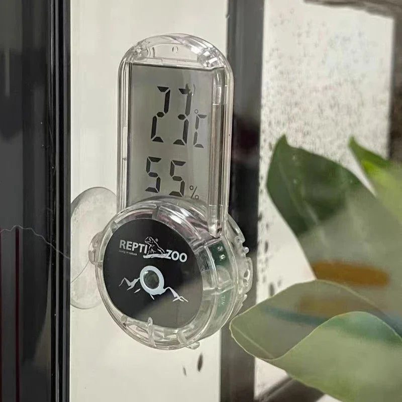 Digital Reptile Hygrometer & Thermometer — Terrarium Habitat Monitor