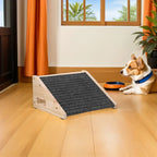 Wooden Pet Ramp for Senior Dogs & Cats, 11.79x9.82x5.89in