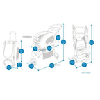 Large-Capacity Foldable Pet Carrier Trolley for Dogs & Cats — Lightweight Portable Outdoor Shopping & Travel
