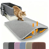 Double Layer Cat Litter Mat (Non-Slip Big Filter Mat)