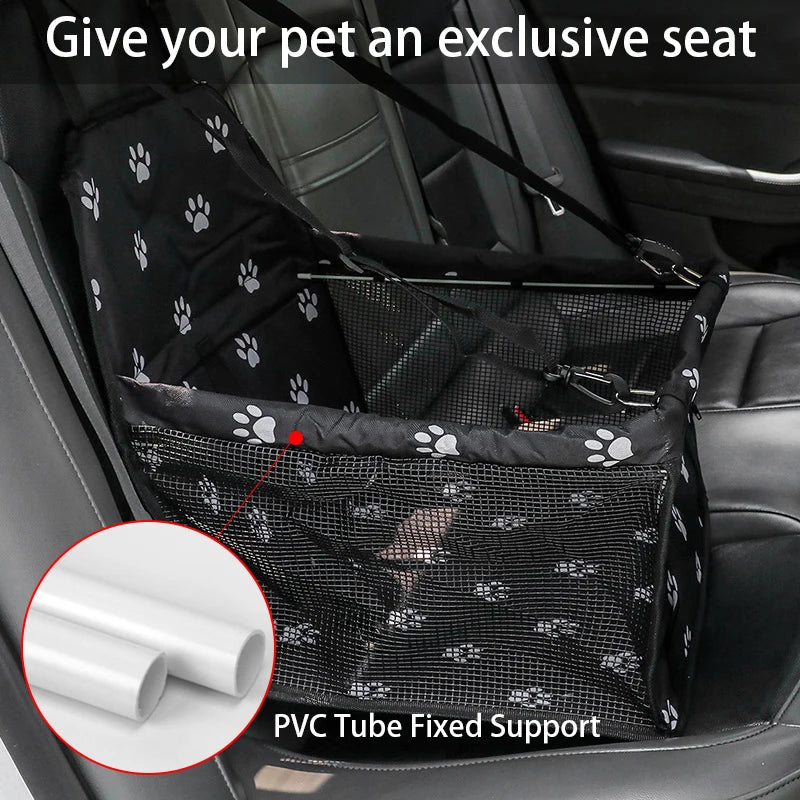 Dog Car Seat with Storage Pockets (Universal, Non-Slip, Small & Medium Dogs)