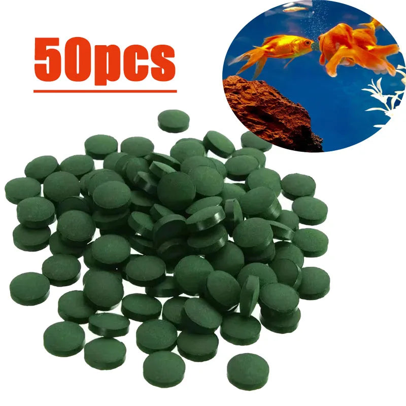 Tropical Fish Spirulina Pellet Tablets (50–650pcs, High Protein Diet)