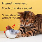 Flapping Wing Simulation Bird Cat Toy — Chirping Interactive Sparrow